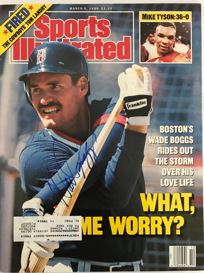 March 6 1989 - Wade Boggs Signed Sports Illustrated (1 of 2)