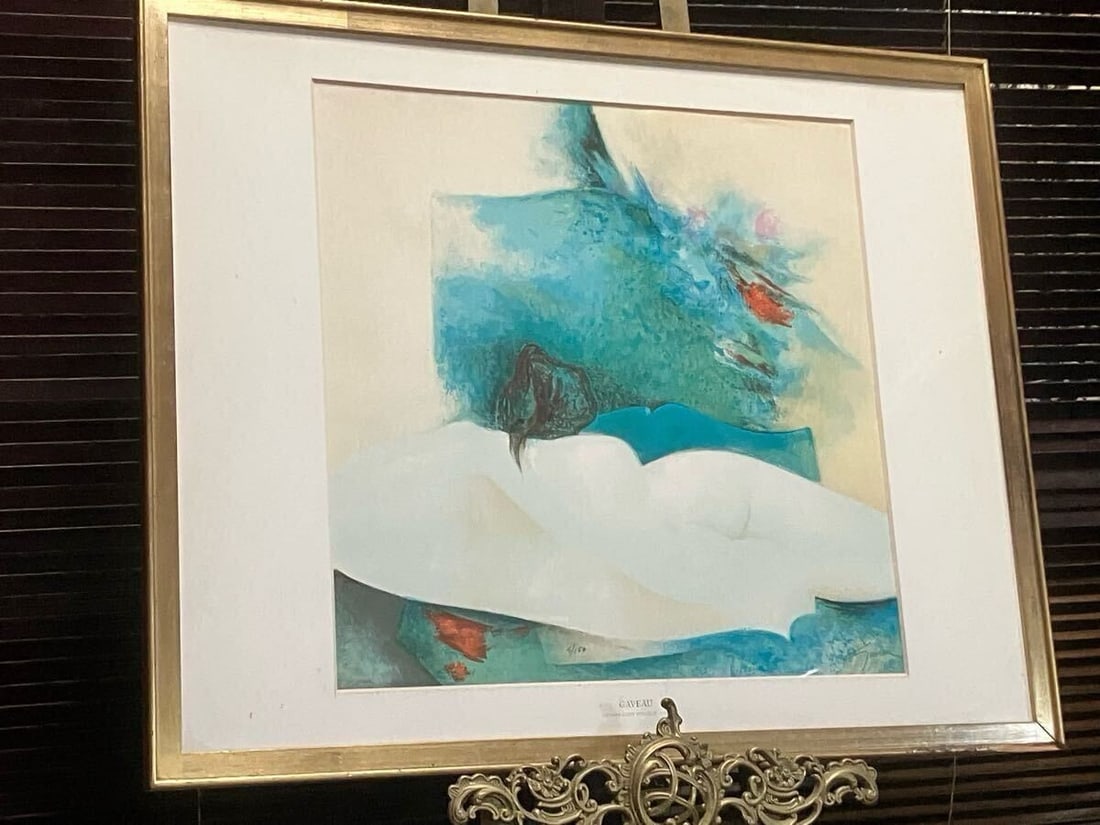 Nouvelle Claude Gaveau Lithograph Nude Woman Courtesan Signed Numbered Vision (1 of 6)