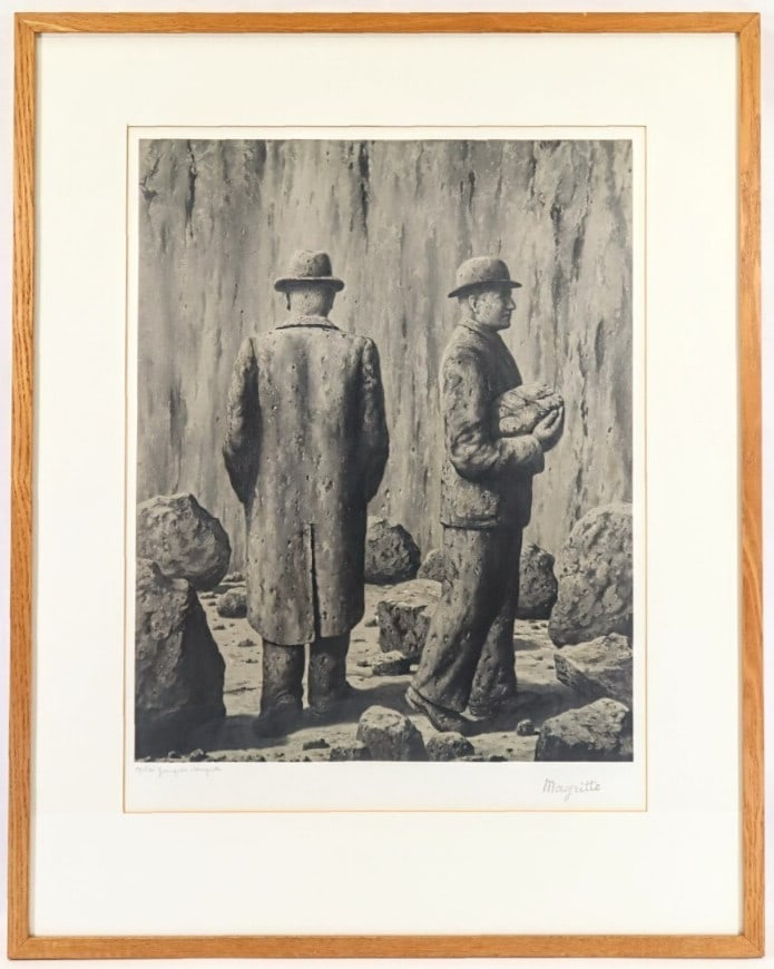 1979 Ren Magritte Lithograph "Le Chant de la Violette" Hand Signed Georgette (1 of 10)