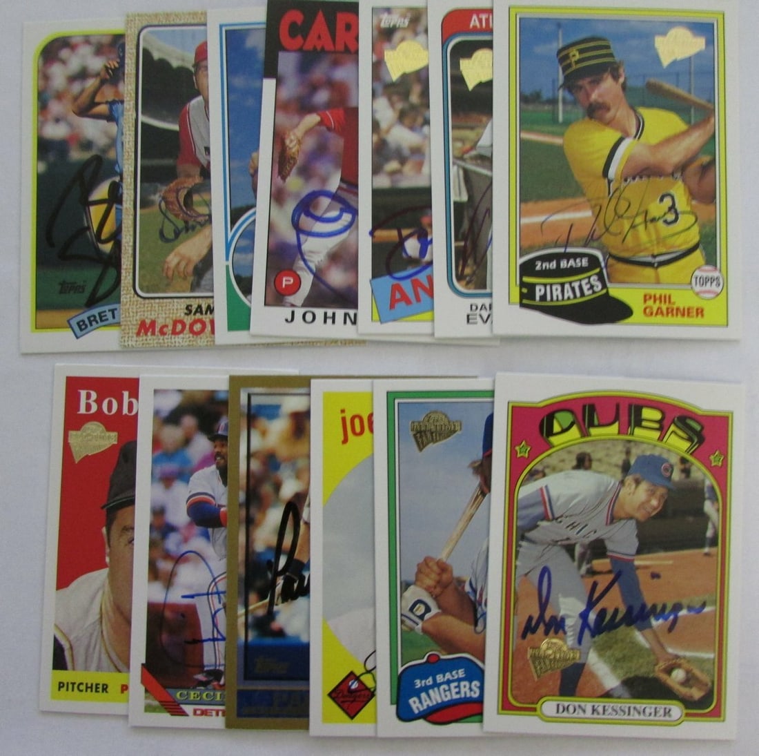 144493 Topps All Time Fan Favorites Lot of 13 Signed Baseball Cards incl. stars (1 of 1)
