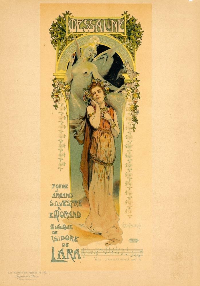 Hellbrons1896 Maitres De L'Affiche Original Vintage Poster Messaline By (1 of 1)