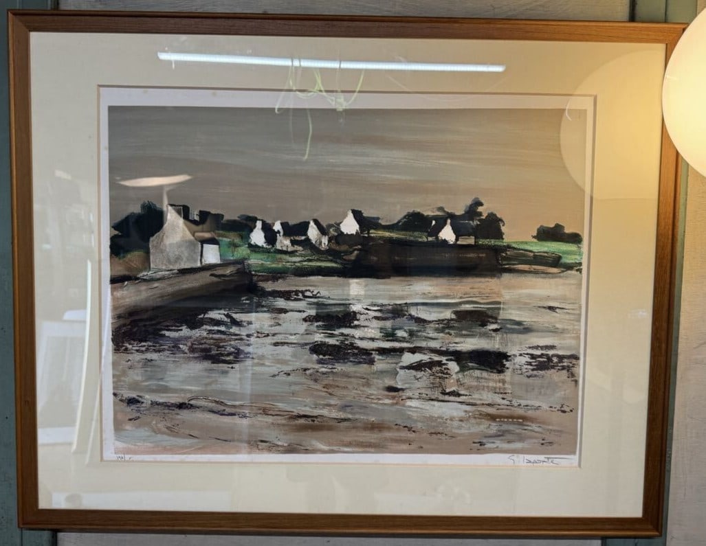 Seascape Georges Laporte Bay of Plouharnel Signed Lithograph 196/ 250 Brittany (1 of 7)