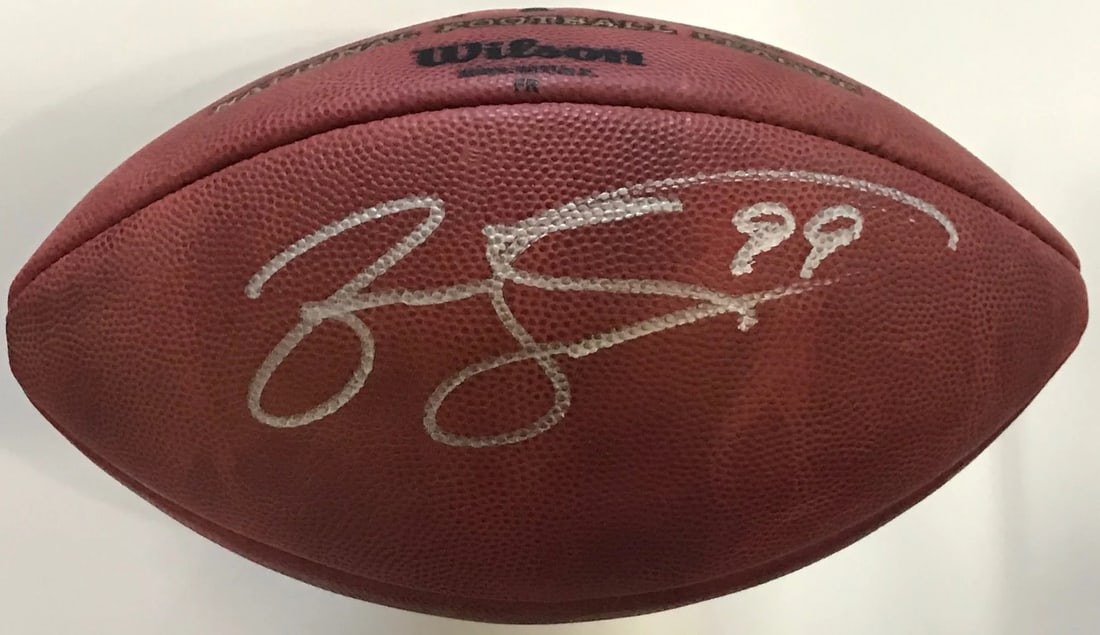(JSA) Jason Taylor Autographed Official NFL Football (1 of 2)
