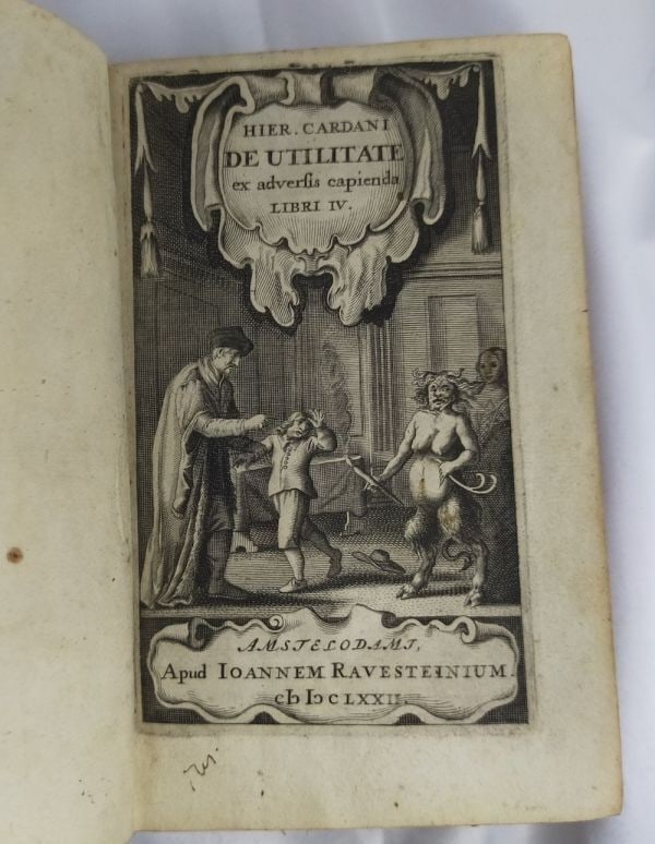 Book 1672 Girolamo Cardano De Utilitate ex Adversis Latin Rare Philosophy: Book 1672 Girolamo Cardano De Utilitate ex Adversis Latin Rare Philosophy This listing features Book 1672 Girolamo Cardano De Utilitate ex Adversis Latin Rare Philosophy. Item specifics are provided b