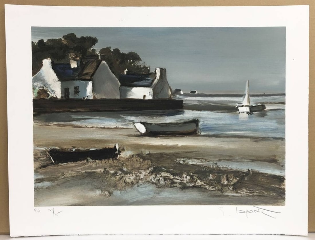 Signed Georges Laporte 3 15 Lithograph Limited Edition Fine Art Print (1 of 10)