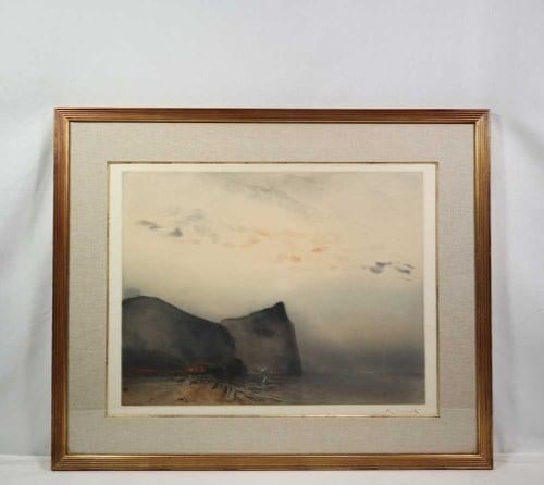 Landscape Kaiko Moti San Antonio Signed Color Etching Ltd 75 Atelier 17 Paris (1 of 10)