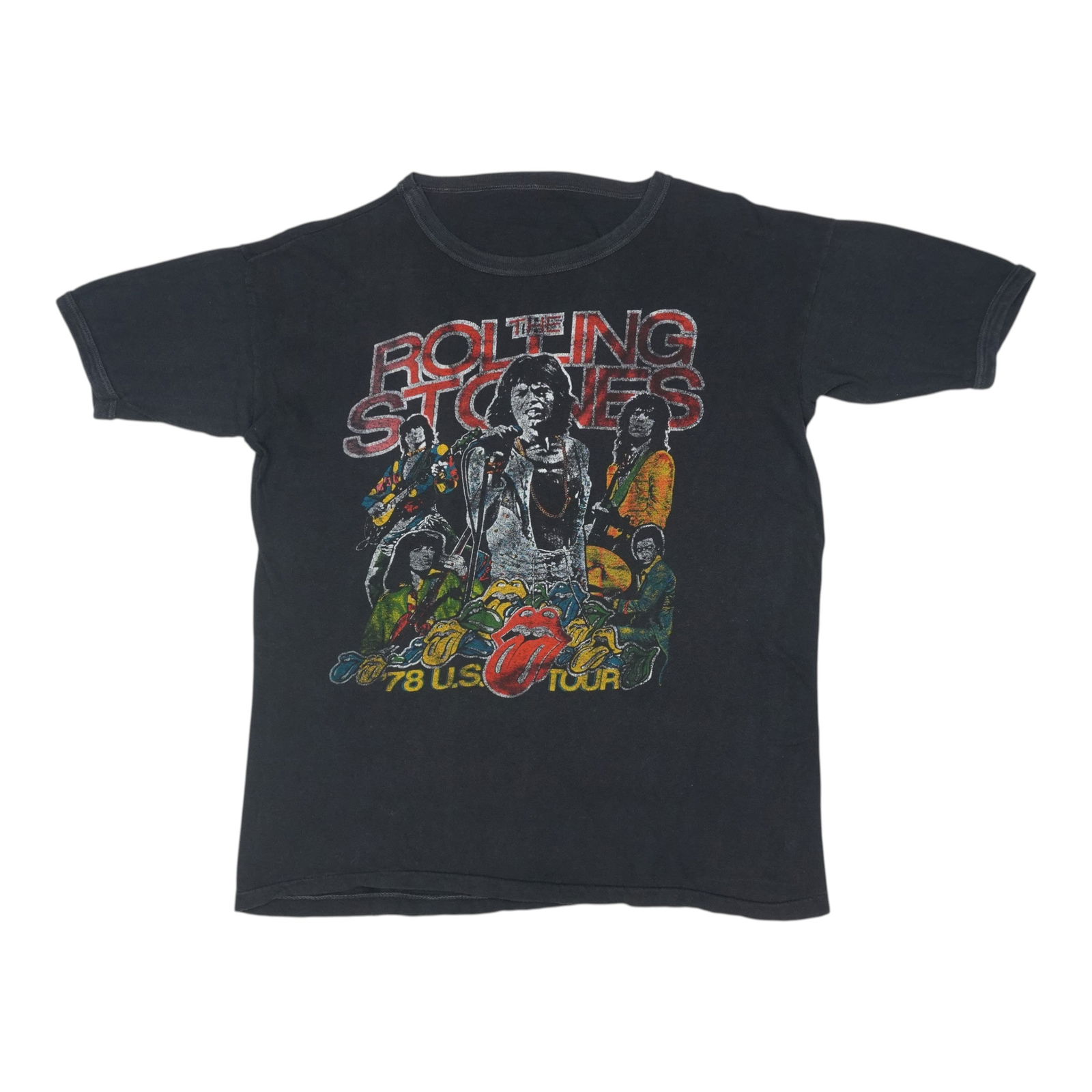 Shirt 1978 Rolling Stones Tour: Shirt 1978 Rolling Stones Tour This listing features Shirt 1978 Rolling Stones Tour. Item specifics are provided below. Item Specifics: Size: No Tag Tag Size: No Tag Material: 100% Cotton Color: Black