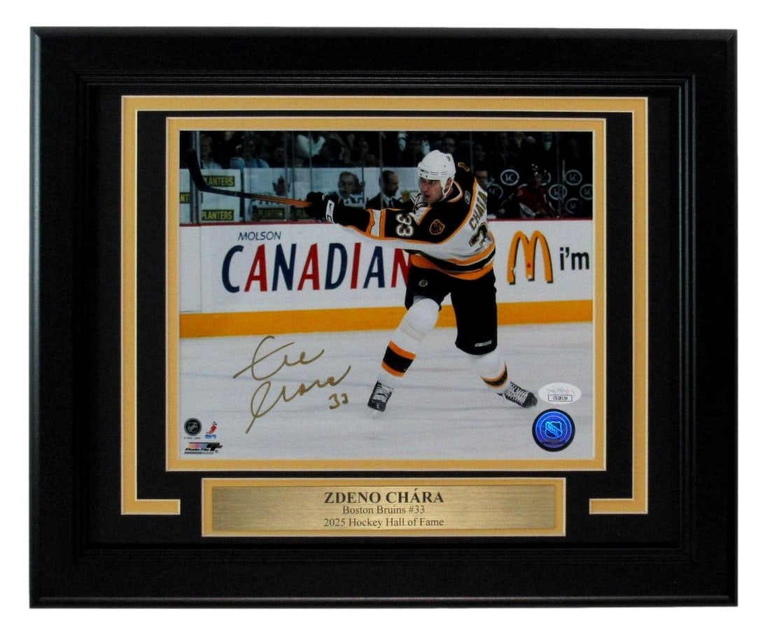 198126 ZDeno Chara HOF Autographed/ Signed 8x10 Photo Boston Bruins Framed JSA: 198126 ZDeno Chara HOF Autographed/ Signed 8x10 Photo Boston Bruins Framed JSA This listing features 198126 ZDeno Chara HOF Autographed/ Signed 8x10 Photo Boston Bruins Framed JSA. Item specifics are