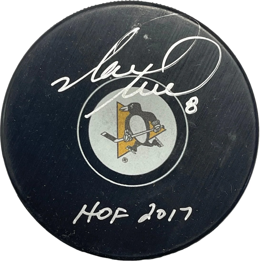 Puck Mark Recchi Autographed Pittsburgh Penguins Official (1 of 2)