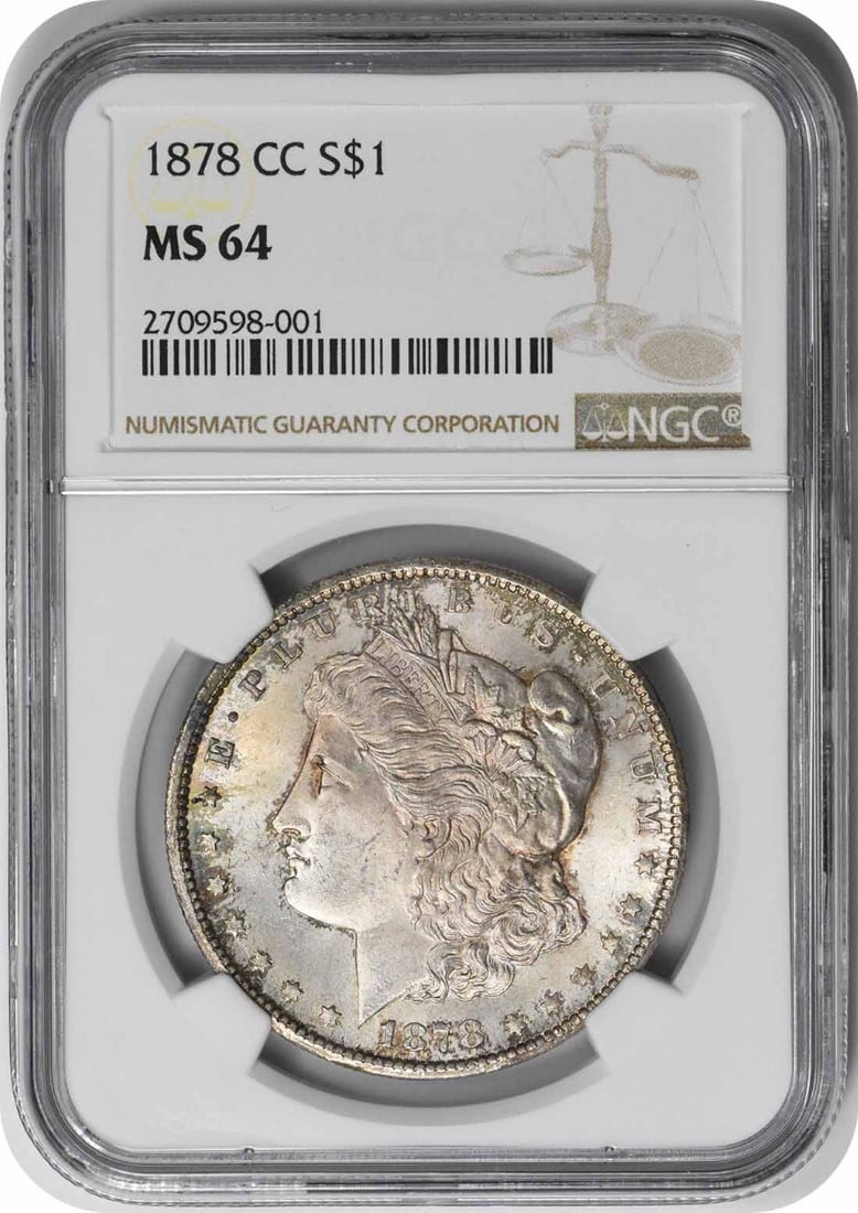 NGC 1878-CC Morgan Silver Dollar MS64 (1 of 3)