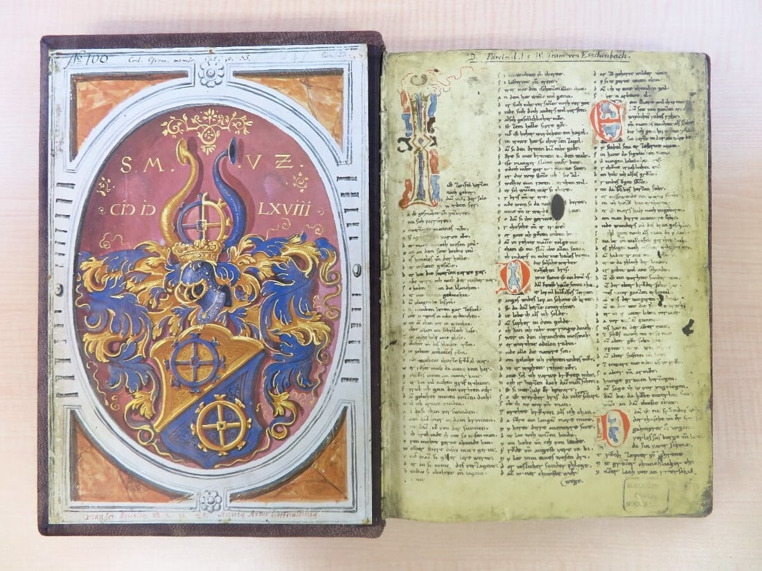 1970 - Parzival; Titurel Tagelieder by Wolfram von Eschenbach - First Edition (1 of 10)