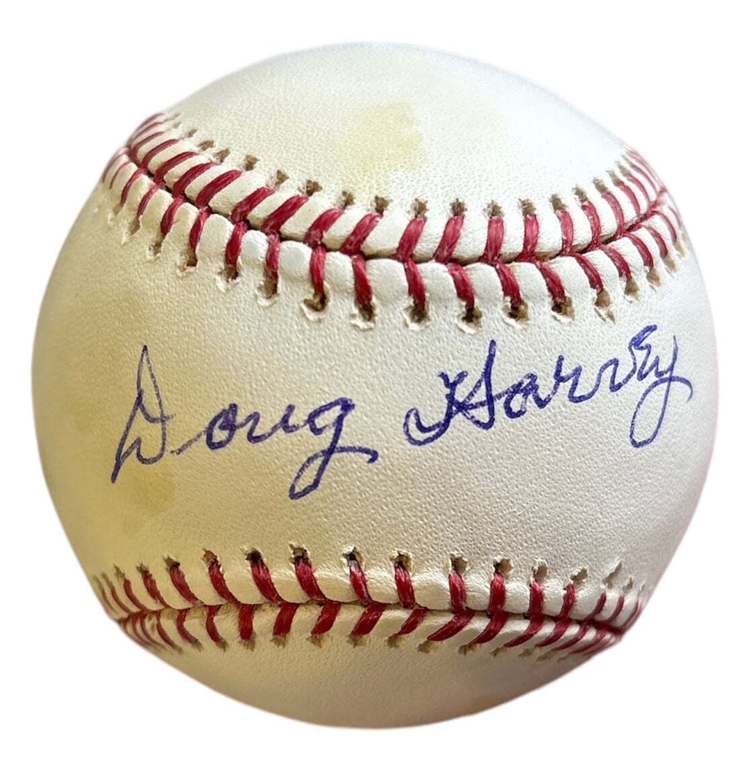 (JSA) Doug Harvey Autographed Official Major League Baseball (1 of 2)