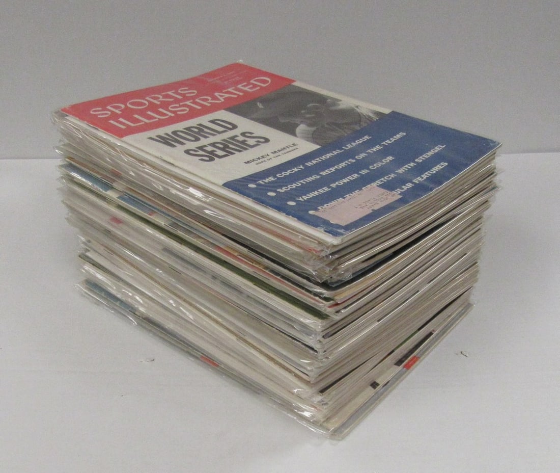 198098 1956 Sports Illustrated Magazines Lot of 44 Ford/ Spahn/ Snead Covers (1 of 4)