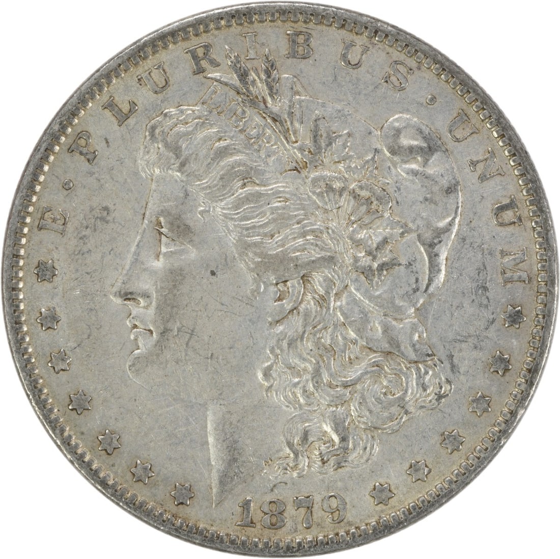 Uncertified 1879-O Morgan Silver Dollar AU (1 of 2)