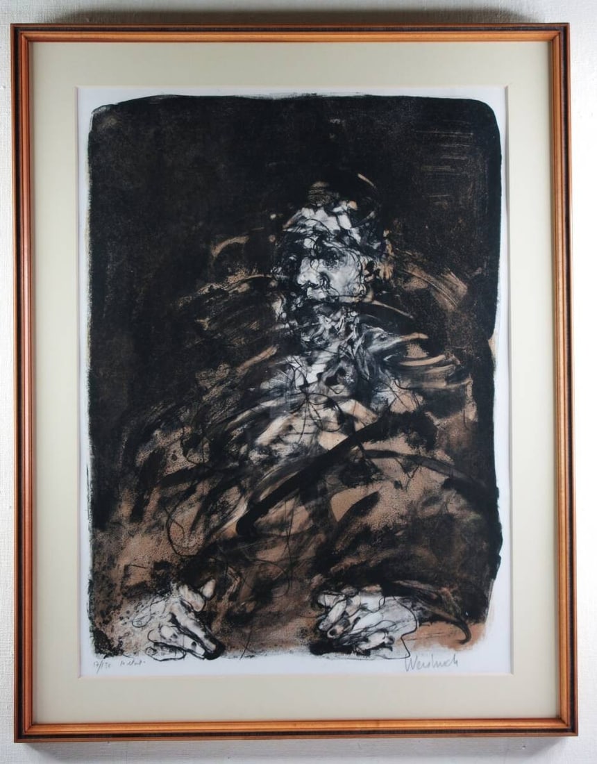 Expressionist Claude Weisbuch Original Lithograph Signed Large Print Edition 150 (1 of 5)