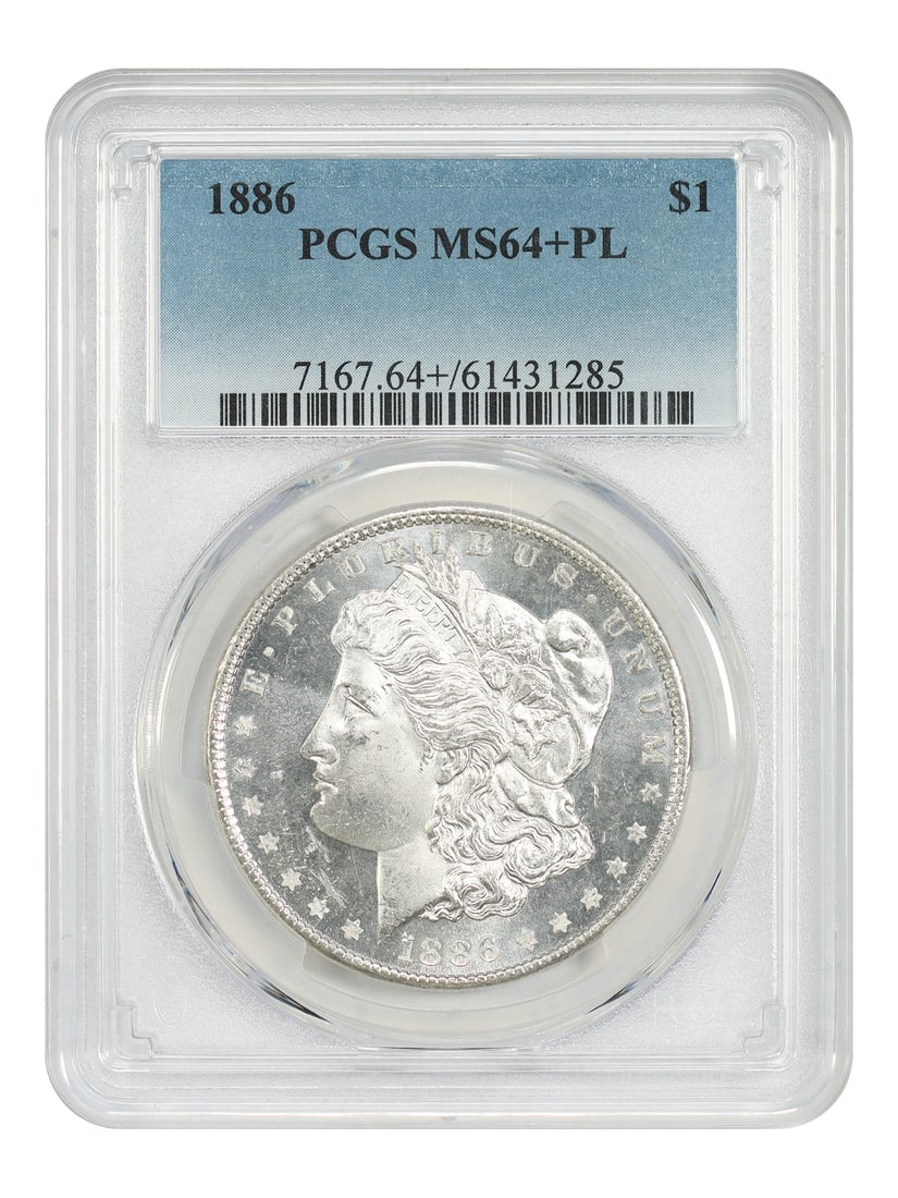 Morgan Dollar - 1886 $1 PCGS MS64+PL (1 of 4)