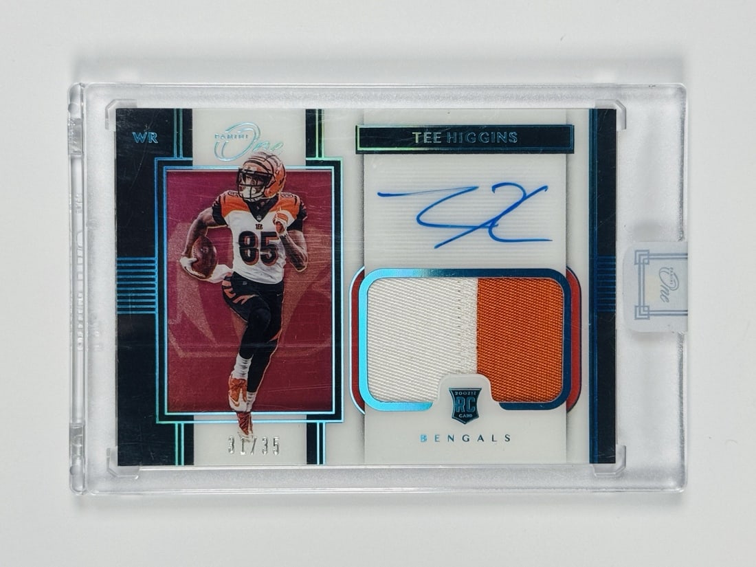 SEALED 2020 PANINI ONE TEE HIGGINS #120 ROOKIE PATCH AUTO/ 35 (1 of 2)