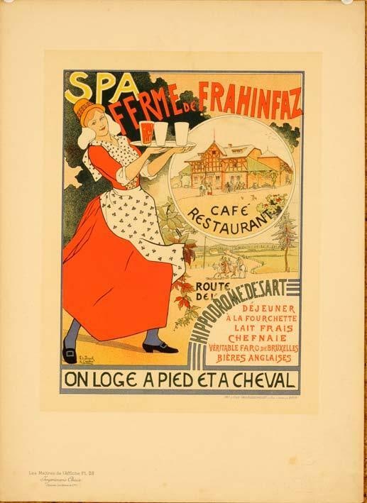 1896 Maitres De L'Affiche Original Vintage Poster Ferme De Frahinfaz By Crespin: 1896 Maitres De L'Affiche Original Vintage Poster Ferme De Frahinfaz By Crespin This listing features 1896 Maitres De L'Affiche Original Vintage Poster Ferme De Frahinfaz By Crespin. Item specifics