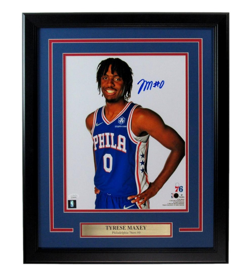 186397 Tyrese Maxey Signed 11x14 Photo Philadelphia 76ers Framed JSA: 186397 Tyrese Maxey Signed 11x14 Photo Philadelphia 76ers Framed JSA This listing features 186397 Tyrese Maxey Signed 11x14 Photo Philadelphia 76ers Framed JSA. Item specifics are provided below. 