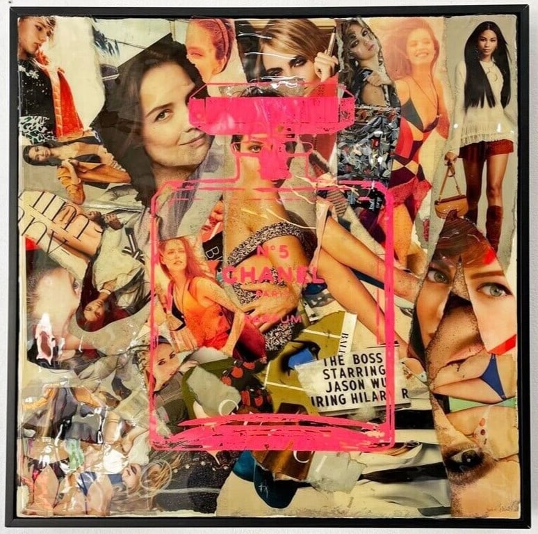 Art Shane Bowden CHANEL Pink N5 Signed Unique Painting Mixed Media Graffiti: Art Shane Bowden CHANEL Pink N5 Signed Unique Painting Mixed Media Graffiti This listing features Art Shane Bowden CHANEL Pink N5 Signed Unique Painting Mixed Media Graffiti. Item specifics are provid