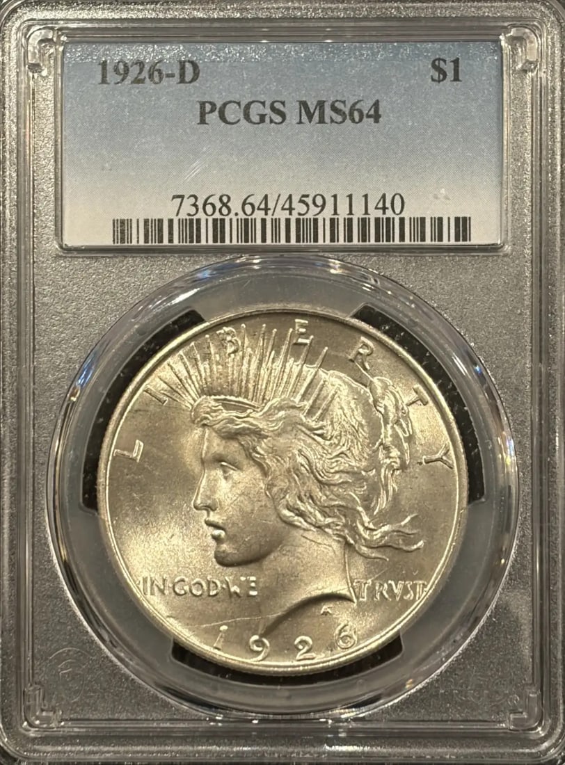 MS64 1926-D PEACE DOLLAR PCGS (1 of 3)