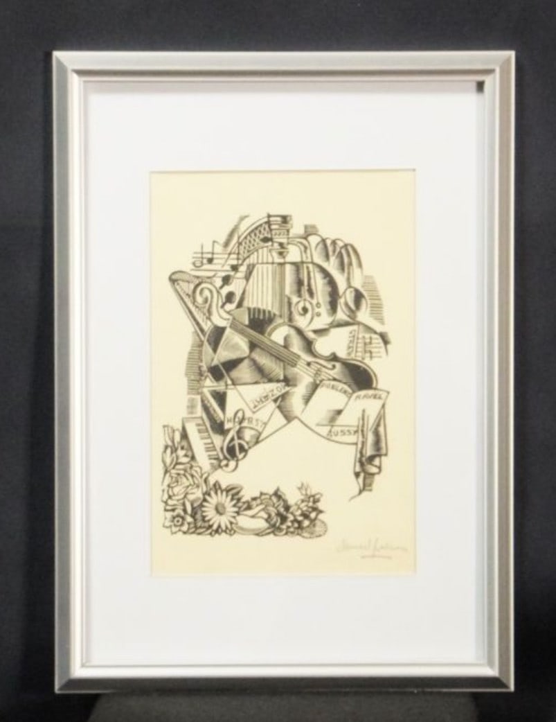 Art Clment Serveau Signed Woodcut "Great Musicians" Music Cubist Style Framed: Art Clment Serveau Signed Woodcut "Great Musicians" Music Cubist Style Framed This listing features Art Clment Serveau Signed Woodcut "Great Musicians" Music Cubist Style Framed. Item specifics are pr