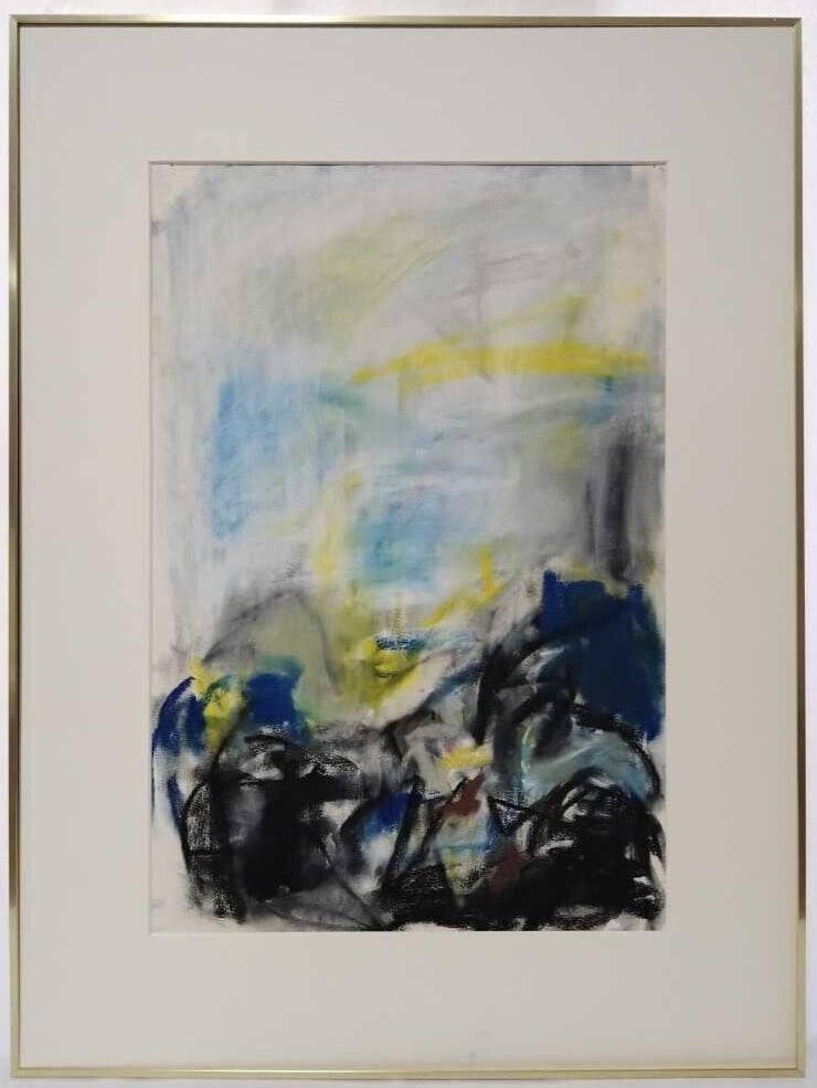 Framed Robert Harms (America) Original Painting 1988 Pastel on Paper Signed (1 of 9)