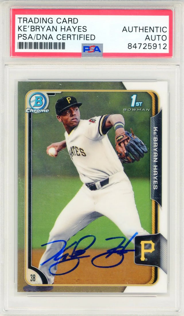 Auto) Ke'Bryan Hayes Autographed 2015 Bowman Chrome 1st Bowman Card #137 (PSA: Auto) Ke'Bryan Hayes Autographed 2015 Bowman Chrome 1st Bowman Card #137 (PSA This listing features Auto) Ke'Bryan Hayes Autographed 2015 Bowman Chrome 1st Bowman Card #137 (PSA. Item specifics are
