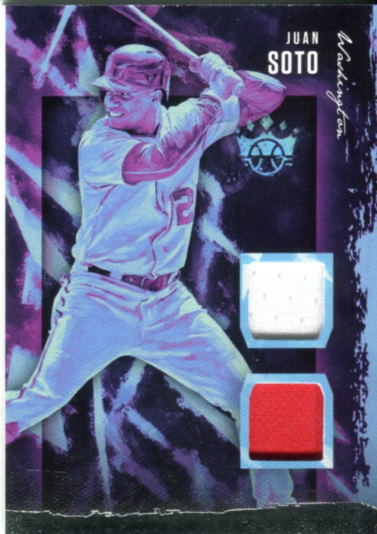 Card Juan Soto 2020 Diamond Kings Game Worn Jersey: Card Juan Soto 2020 Diamond Kings Game Worn Jersey This listing features Card Juan Soto 2020 Diamond Kings Game Worn Jersey. Item specifics are provided below. Item Specifics: Juan Soto 2020 Diamond