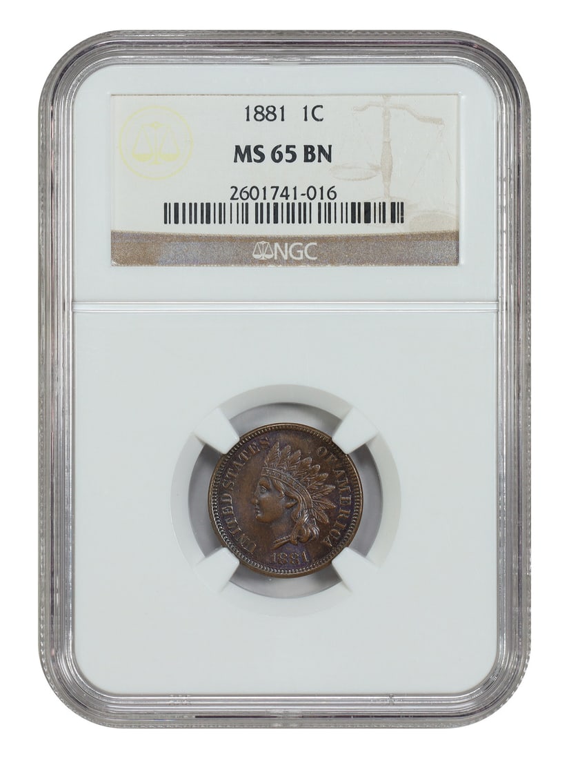 Indian Cent - 1881 1C NGC MS65BN: Indian Cent - 1881 1C NGC MS65BN This listing features Indian Cent - 1881 1C NGC MS65BN. Item specifics are provided below. Item Specifics: Certification: NGC Certification Number: 2601741016 Circulat