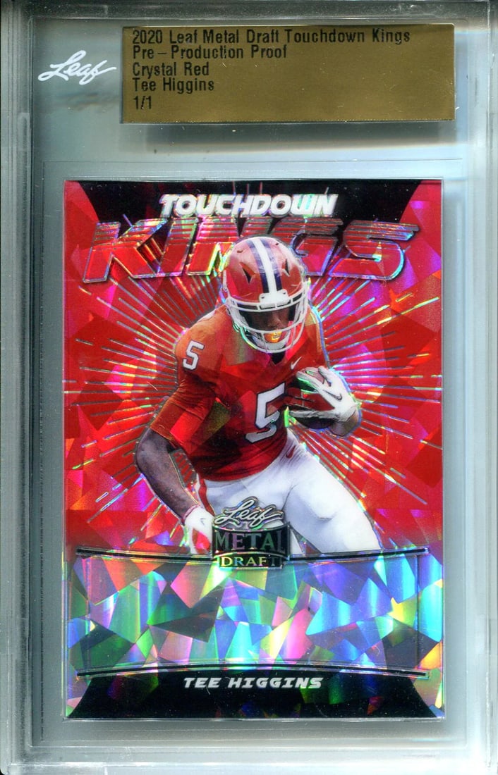 1 Tee Higgins 2020 Leaf Metal Draft Crystal Red Production Proof 1/ (1 of 1)