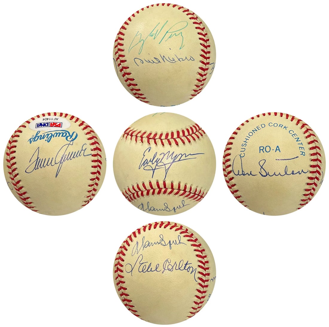 (PSA) 300 Win Club Autographed Baseball (1 of 6)