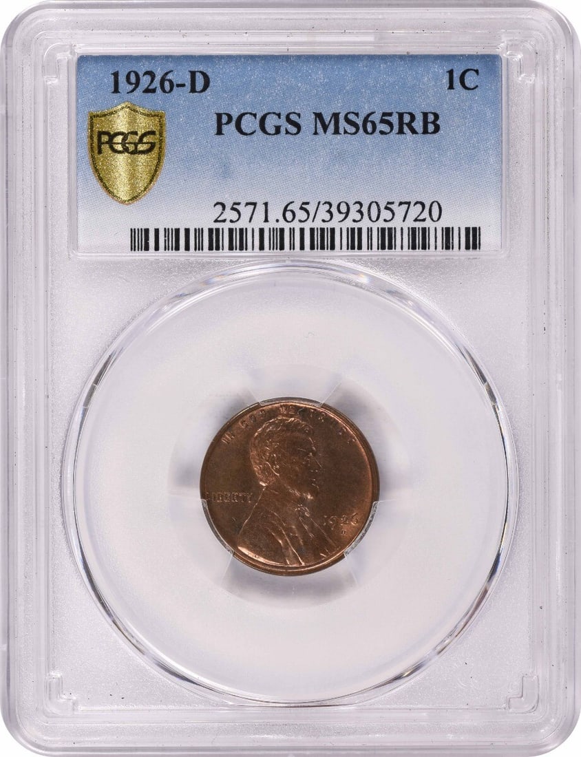 (CAC) 1926-D Lincoln Cent MS65RB PCGS (1 of 2)