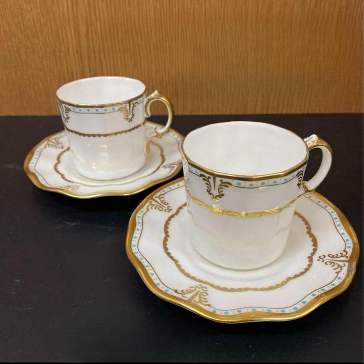 2 Royal Crown Derby Lombardy Hand-Painted Demitasse Cup Saucer Plate Set of: 2 Royal Crown Derby Lombardy Hand-Painted Demitasse Cup Saucer Plate Set of This listing features 2 Royal Crown Derby Lombardy Hand-Painted Demitasse Cup Saucer Plate Set of. Item specifics are provid