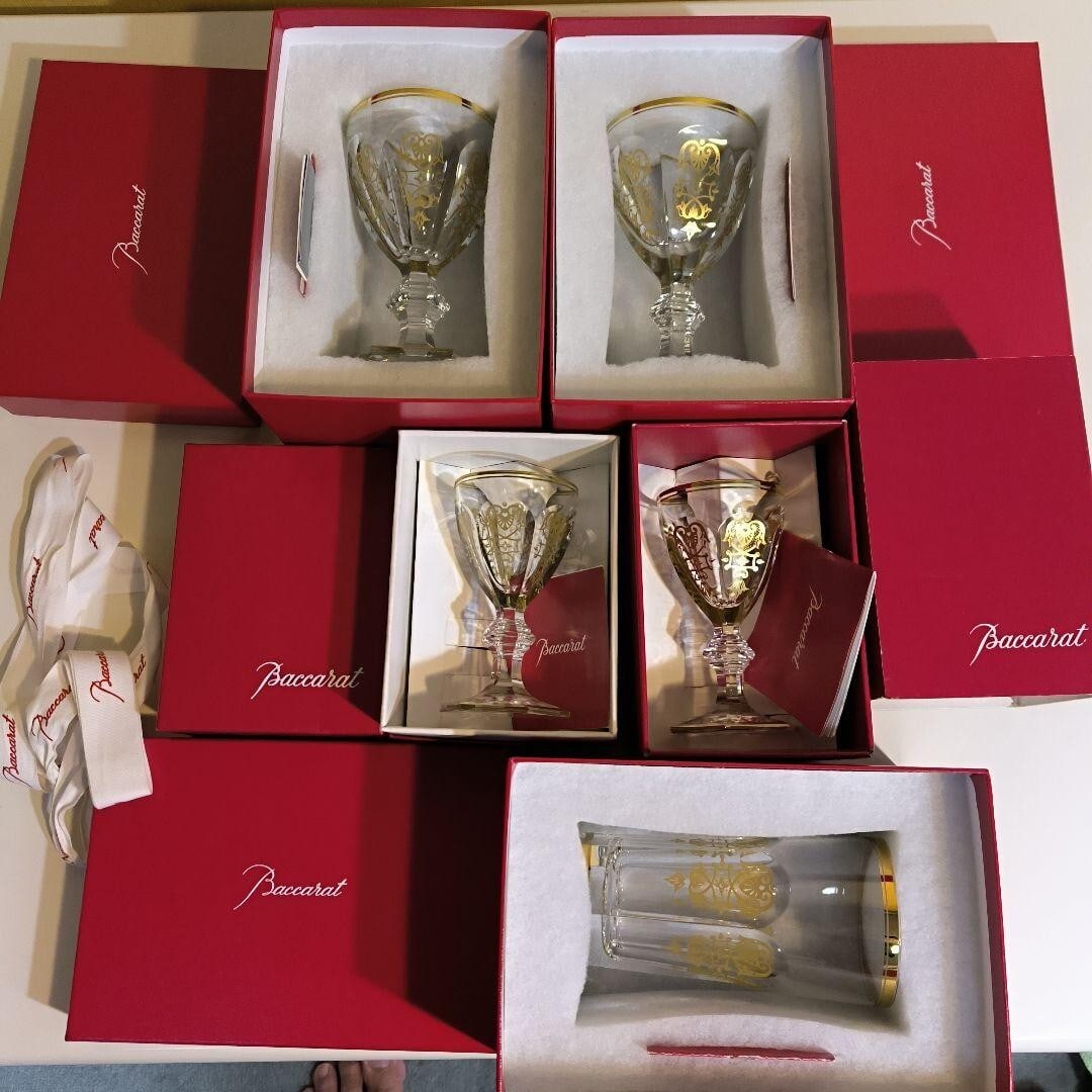 Vintage Baccarat Empire Harcourt Crystal Wine Glass Highball Set of 5 Rare 1990s: Vintage Baccarat Empire Harcourt Crystal Wine Glass Highball Set of 5 Rare 1990s This listing features Vintage Baccarat Empire Harcourt Crystal Wine Glass Highball Set of 5 Rare 1990s. Item specifics