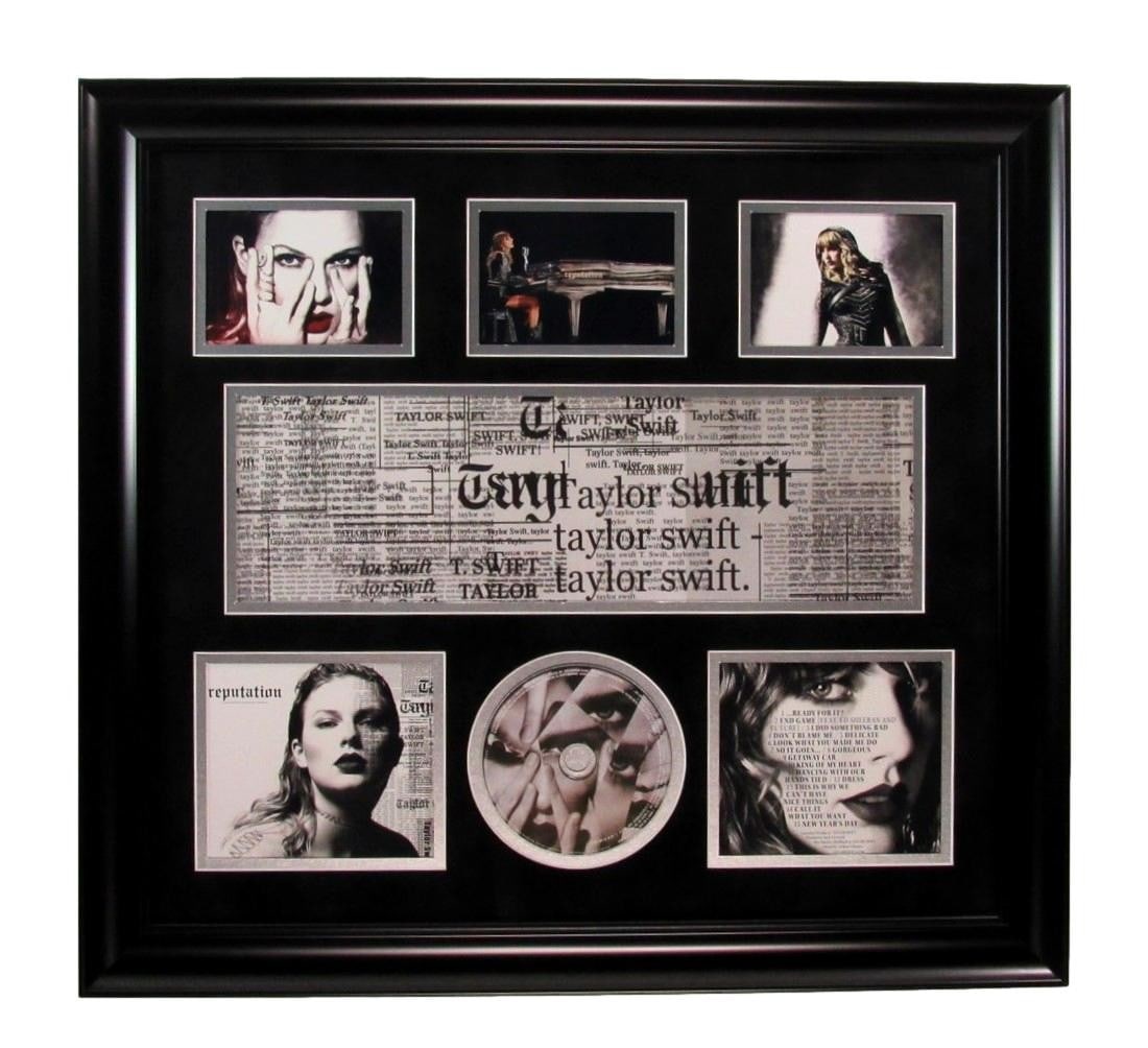188512 Taylor Swift UNSIGNED CD Cover with Photo Collage & CD Framed (1 of 2)