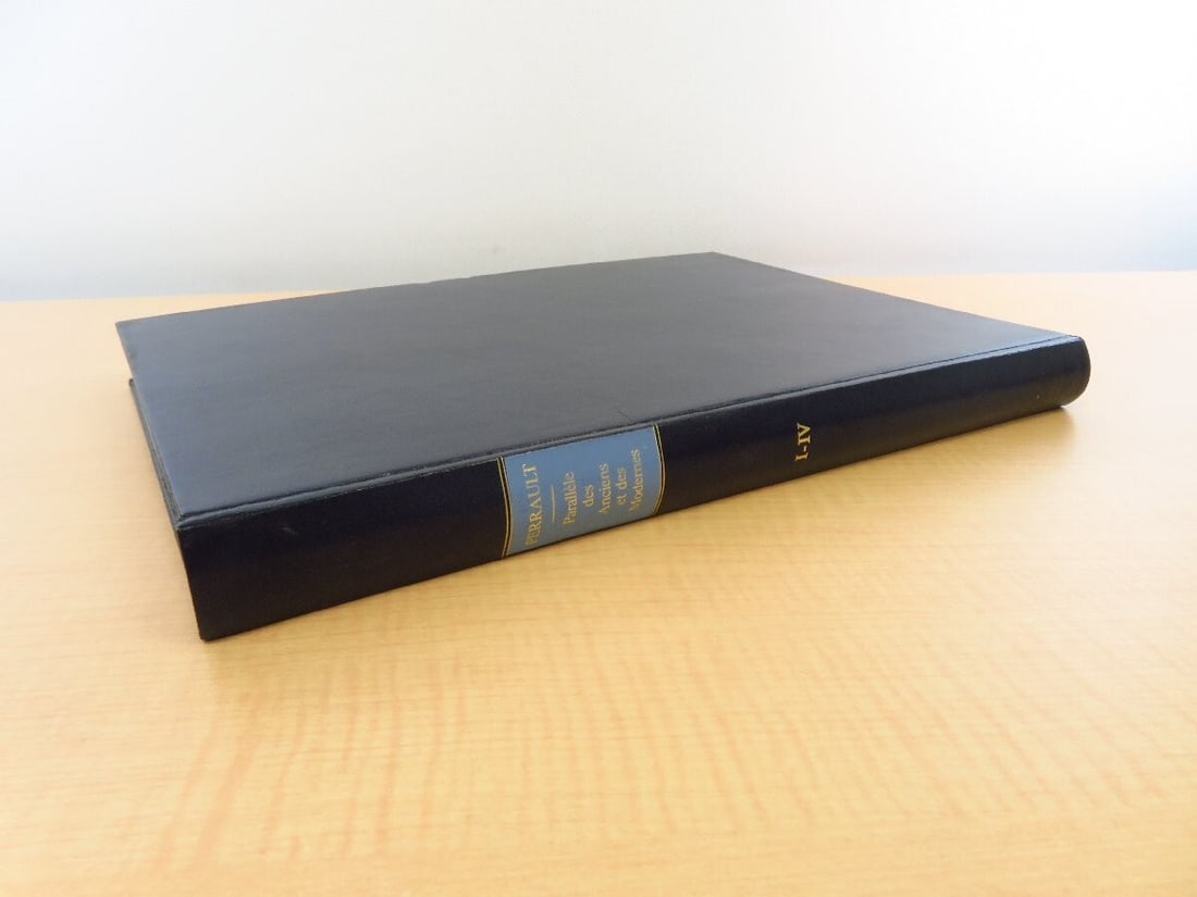 Facsimile Parallele des anciens et des modernes Charles Perrault 1979 Slatkine (1 of 7)