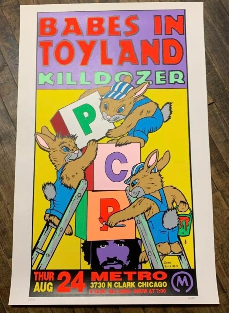 Print Frank Kozik Babes In Toyland Sikscreen Poster ED 338/ 550 Collectible Art (1 of 3)