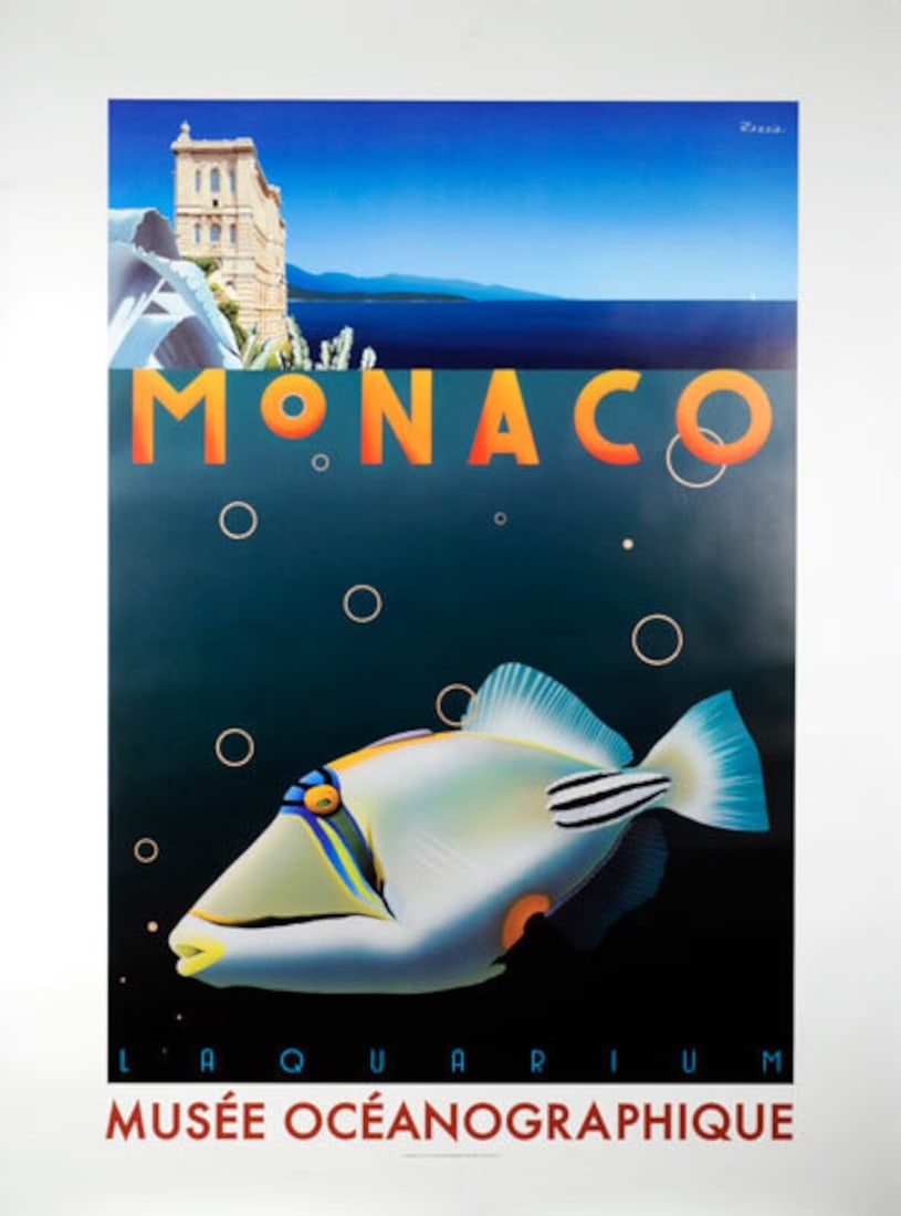 Coubouleix Musee Ocanographique By Razzia At Monaco Hand Signed Grard (1 of 1)