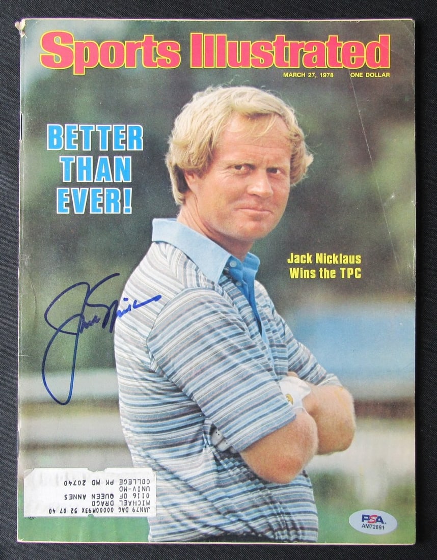 1978 Sports Illustrated Magazine PSA/ DNA 184606 - Jack Nicklaus Signed March 27: 1978 Sports Illustrated Magazine PSA/ DNA 184606 - Jack Nicklaus Signed March 27 This listing features 1978 Sports Illustrated Magazine PSA/ DNA 184606 - Jack Nicklaus Signed March 27. Item specifics