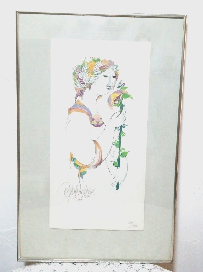 Framed Bjrn Wiinblad Sally Lithograph 1994 Signed 104/ 110 Denmark Art COA (1 of 5)