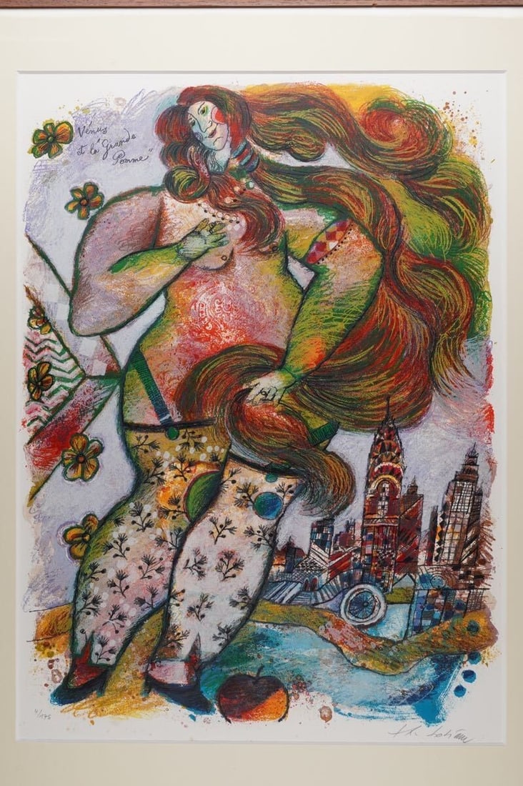 Framed Theo Tobiasse (Israel) Lithograph Venus and Apple Signed Limited Edition: Framed Theo Tobiasse (Israel) Lithograph Venus and Apple Signed Limited Edition This listing features Framed Theo Tobiasse (Israel) Lithograph Venus and Apple Signed Limited Edition. Item specifics ar