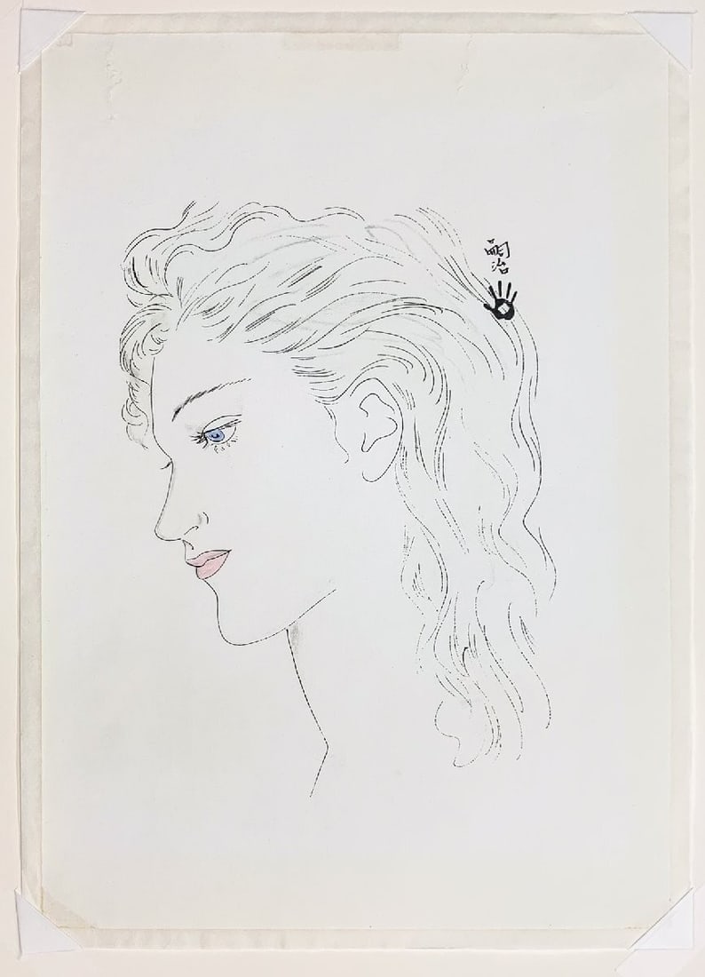 Framed Tsuguharu Foujita Madeleine Profile Hand-Colored Lithograph Signed: Framed Tsuguharu Foujita Madeleine Profile Hand-Colored Lithograph Signed This listing features Framed Tsuguharu Foujita Madeleine Profile Hand-Colored Lithograph Signed. Item specifics are provided b