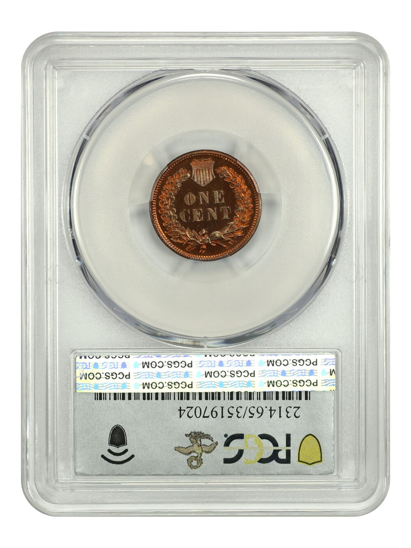 PR65RD 1875 1C PCGS - 2