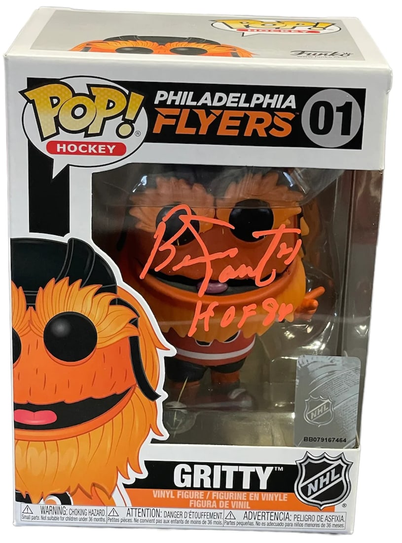 (PSA) Bernie Parent "HOF 84" Autographed Gritty Funko Pop: (PSA) Bernie Parent "HOF 84" Autographed Gritty Funko Pop This listing features (PSA) Bernie Parent "HOF 84" Autographed Gritty Funko Pop. Item specifics are provided below. Item Specifics: Brand: