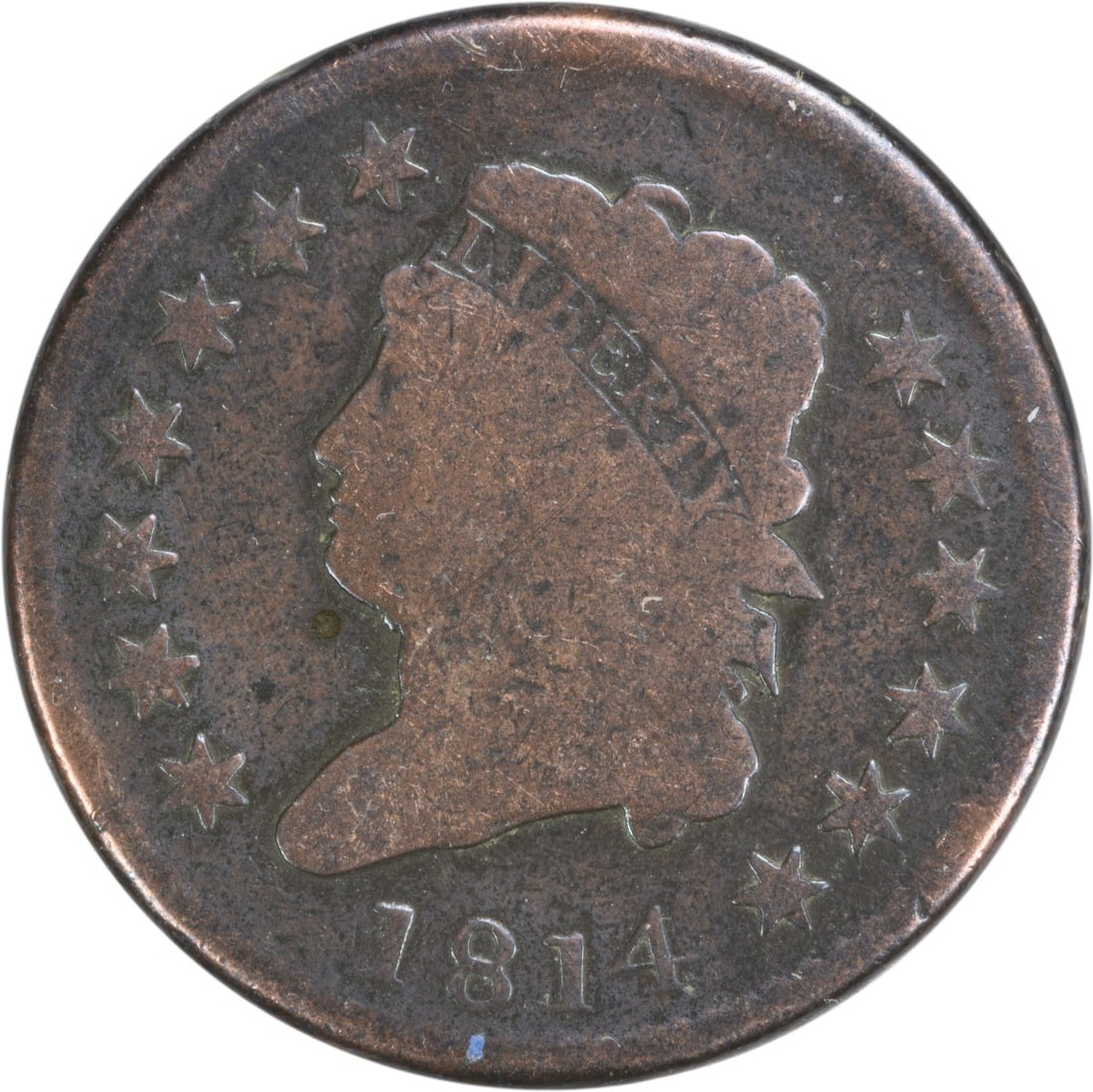Uncertified 1814 Large Cent G (1 of 2)