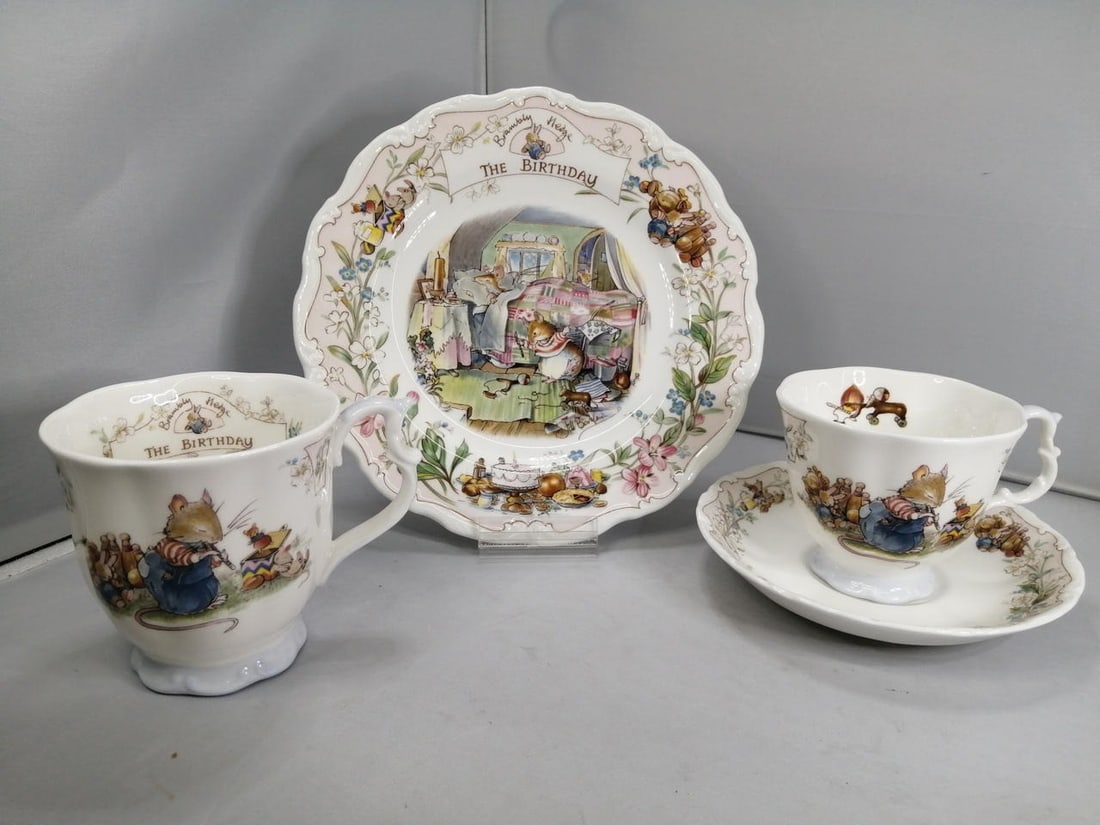 Collectible Royal Doulton BRAMBLY HEDGE BIRTHDAY Plate cup Saucer Mug Set Rare: Collectible Royal Doulton BRAMBLY HEDGE BIRTHDAY Plate cup Saucer Mug Set Rare This listing features Collectible Royal Doulton BRAMBLY HEDGE BIRTHDAY Plate cup Saucer Mug Set Rare. Item specifics are