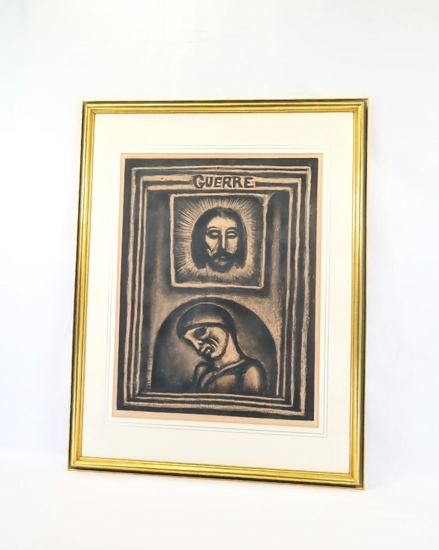 Framed Georges Rouault Les Ruines Elles-Mmes Ont Pri 1926 Original Etching (1 of 10)