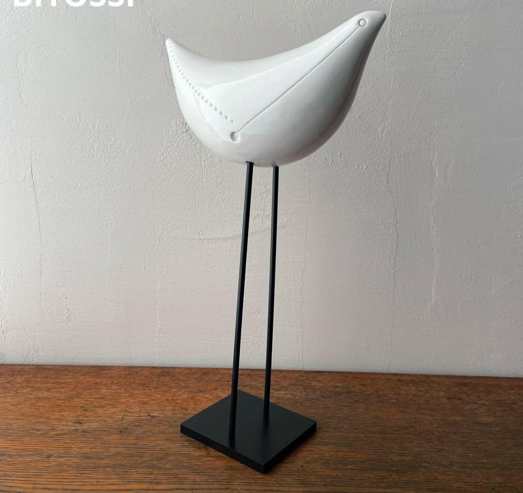 Collectible BITOSSI Italian Bird Object Ceramic White Simple Interior decor (1 of 17)