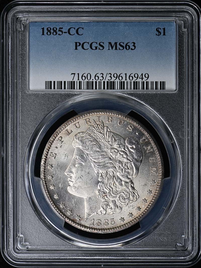 MS63 1885-CC $1 Morgan Dollar PCGS (1 of 1)